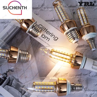 Suchenth หลอดไฟ Led E14 E27 110-220V ประหยัดพลังงาน 8W สําหรับตกแต่งบ้าน