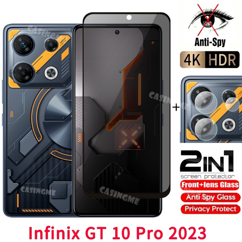 Infinix GT 20 Pro 2023 Anti Peekความเป็นส่วนตัวฟิล์มส่วนตัวกระจกนิรภัยสําหรับInfinix GT 10 Pro GT10P