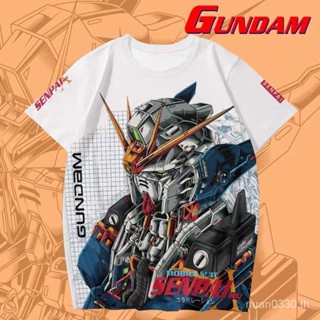 พร้อมส่ง เสื้อยืดแขนสั้น พิมพ์ลายอนิเมะ Yuanzu Gundam Federal Demon แฟชั่นฤดูร้อน สําหรับผู้ชาย