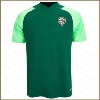 Qy 2023-2024 เสื้อยืดลําลอง แขนสั้น คอกลม พิมพ์ลาย Leeds United Jersey พลัสไซซ์