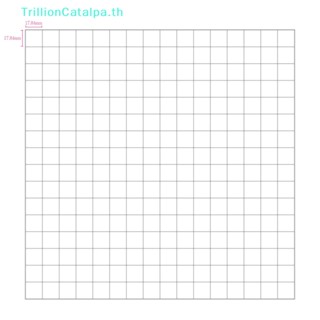 Trillioncatalpa สติกเกอร์วอลเปเปอร์ ลายกระเบื้องจิ๋ว สีขาว 1:12 DIY อุปกรณ์เสริม สําหรับตกแต่งบ้านตุ๊กตา TH