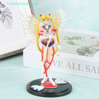 Trillioncatalpa ฟิกเกอร์ PVC ลายการ์ตูน Moon Beautiful Girl Water Ice Moon Kawaii 18 ซม. 1 ชิ้น