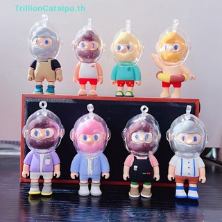 Trillioncatalpa พวงกุญแจตุ๊กตา PVC รูปการ์ตูน สําหรับตกแต่งภายในรถยนต์