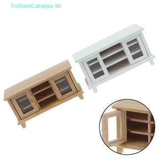 Trillioncatalpa เฟอร์นิเจอร์จิ๋ว สําหรับตกแต่งบ้านตุ๊กตา และตู้ทีวี