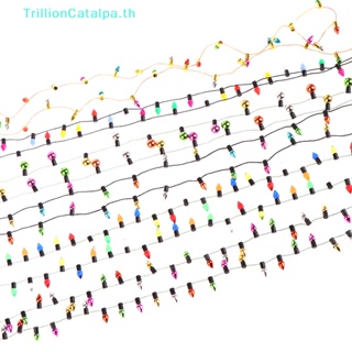 Trillioncatalpa สายไฟหิ่งห้อย 1:12 1 ขนาดเล็ก สําหรับตกแต่งบ้านตุ๊กตา คริสต์มาส