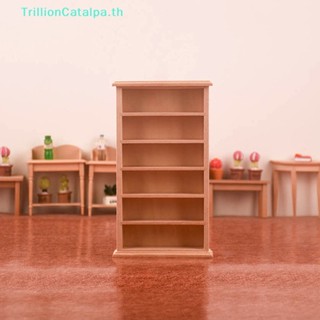 Trillioncatalpa โมเดลชั้นวางหนังสือจิ๋ว 1:12 สําหรับตกแต่งบ้านตุ๊กตา