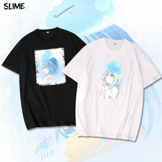 เสื้อยืดแขนสั้นลําลอง ผ้าฝ้าย พิมพ์ลายอนิเมะ About My Reincarnation as a Slime แฟชั่นฤดูร้อน สําหรับผู้ชาย และผู้หญิง