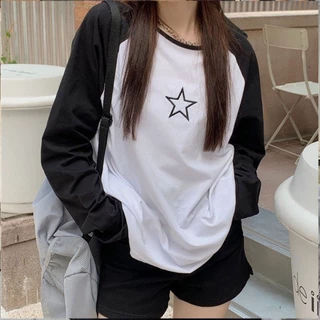 เสื้อยืดเเขนยาว ลายสวยๆน่ารักๆ เนื้อผ้าดี สวมใส่สบาย ใส่ได้ทั้งผู้ชายเเละผู้หญิง