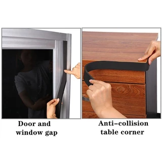 IFAYSHOW 10M โฟมฟองน้ําเทปด้านเดียว Drught Excluder Anti-collision Weather Stripping