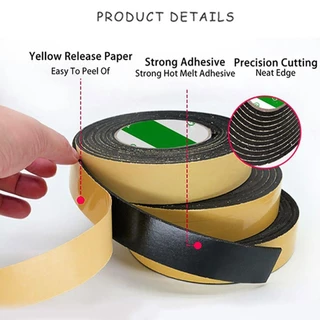 IFAYSHOW 10M โฟมฟองน้ําเทปด้านเดียว Drught Excluder Anti-collision Weather Stripping