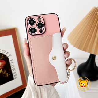 เคสโทรศัพท์มือถือหนังนิ่ม พร้อมช่องใส่บัตร และขาตั้ง สําหรับ Samsung Galaxy A14 A13 5G A04S A22 4G A20S M32 4G F22 M22 J6+ J4+ J7 J5 J2 Prime Grand Prime