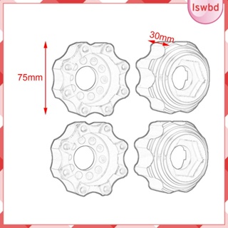 [lswbd] อะแดปเตอร์ดุมล้อ แกนหกเหลี่ยม สําหรับอัพเกรดรถบรรทุก 1/7 4 ชิ้น