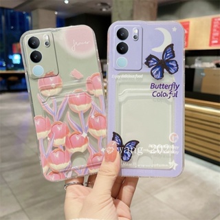 ขายดี เคสโทรศัพท์มือถือ ซิลิโคนนิ่ม TPU กันรอยเลนส์กล้อง ลายการ์ตูนน่ารัก พร้อมช่องใส่บัตร แฟชั่น สําหรับ VIVOV29 5G VIVO V29e V29 Pro 5G 2023 VIVOV29 5G