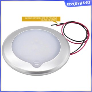 [lzdjhyke2] โคมไฟเพดาน LED ทรงกลม สีขาว สําหรับ Motorhome Camper Boat Dome Lamp