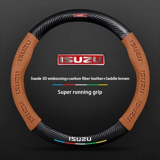 ปลอกหุ้มพวงมาลัยรถยนต์ คาร์บอนไฟเบอร์ กันลื่น สําหรับ Isuzu D-Max MU-X Spark V-Cross X-Life