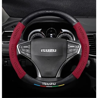ปลอกหุ้มพวงมาลัยรถยนต์ คาร์บอนไฟเบอร์ กันลื่น สําหรับ Isuzu D-Max MU-X Spark V-Cross X-Life