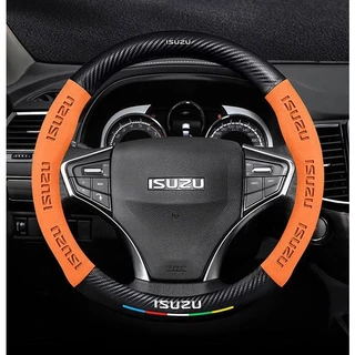 ปลอกหุ้มพวงมาลัยรถยนต์ คาร์บอนไฟเบอร์ กันลื่น สําหรับ Isuzu D-Max MU-X Spark V-Cross X-Life