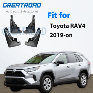 บังโคลนหน้า หลังรถยนต์ สีดํา สําหรับ Toyota RAV4 2019 2020 2021 4 ชิ้น