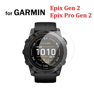 ฟิล์มกระจกนิรภัยกันรอยหน้าจอสมาร์ทวอทช์ กันรอยขีดข่วน สําหรับ Garmin Epix Gen 2 Epix Pro Gen 2 47 มม. 51 มม. 3 ชิ้น