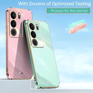 เคสซิลิโคนนิ่ม ทรงสี่เหลี่ยม กันกระแทก สําหรับ VIVO V29 5G Pro V29Pro V29Lite 2023 VIVOV29 Lite V29E E V 29