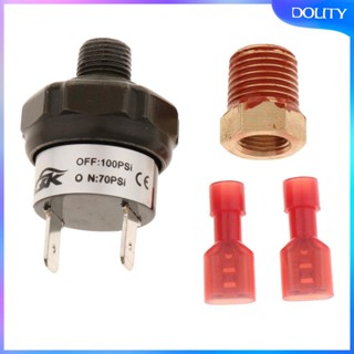 [dolity] เมาท์สวิตช์แรงดันอากาศ 1/8 นิ้ว 1/4 นิ้ว NPT 70-100PSI สําหรับ 12