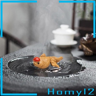 [HOMYL2] ฟิกเกอร์ รูปปั้นสัตว์จิ๋ว ปลาทองจิ๋ว สไตล์จีน สําหรับตกแต่งบ้าน ห้องนอน สํานักงาน DIY