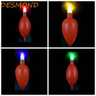 Desmond ไฟกลางคืน LED กันน้ํา น้ําหนักเบา ความสว่างสม่ําเสมอ 50 กรัม 70 กรัม 90 กรัม 110 กรัม สําหรับตกปลาน้ําแข็ง