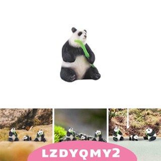 [Lzdyqmy2] ท็อปเปอร์เรซิ่น รูปแพนด้าจิ๋ว 1/87 DIY สําหรับตกแต่งบ้านตุ๊กตา สวน สะสม