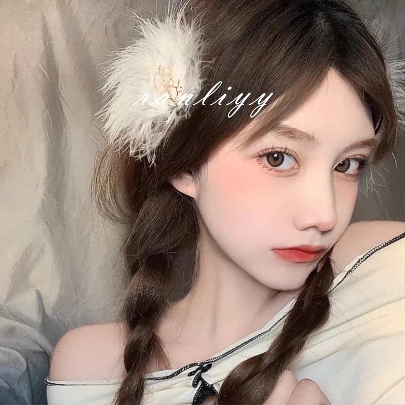 กิ๊บติดผม ลายขนนก-กิ่งไม้ สไตล์เกาหลี น่ารัก ละเอียดอ่อน thumbnail 3