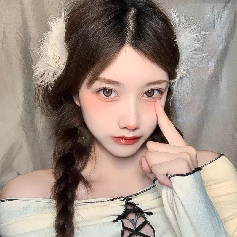 กิ๊บติดผม ลายขนนก-กิ่งไม้ สไตล์เกาหลี น่ารัก ละเอียดอ่อน thumbnail 4