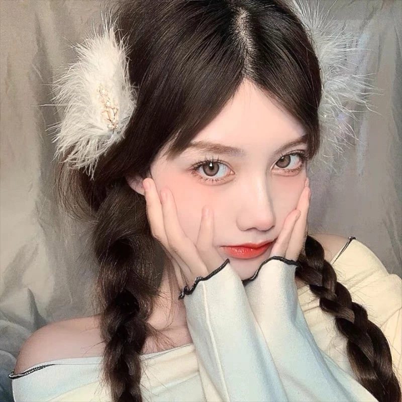 กิ๊บติดผม ลายขนนก-กิ่งไม้ สไตล์เกาหลี น่ารัก ละเอียดอ่อน thumbnail 5
