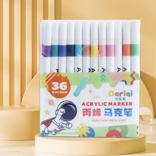 [LC] ปากกามาร์กเกอร์อะคริลิค กันน้ํา 48 สี สําหรับวาดภาพระบายสี DIY