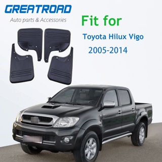 บังโคลนหน้า และหลัง อุปกรณ์เสริม สําหรับ Toyota Hilux Vigo 2005-2014 4 ชิ้น