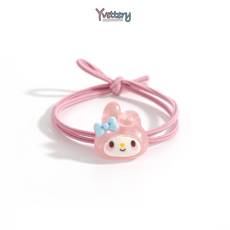 Y ยางรัดผม,แบบยืดหยุ่น,สีแดง,สไตล์ญี่ปุ่น และเกาหลี แฟชั่นสําหรับผู้หญิง-เก็บเงินปลายทาง