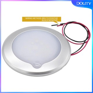 [dolity] โคมไฟเพดาน LED สีขาว ทรงกลม สําหรับ Motorhome Camper Boat Dome Lamp