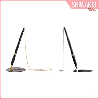 [Shiwaki3] ปากกาเขียนลายเซ็น พร้อมขาตั้ง โลหะ 0.5 มม. สีดํา สําหรับงานแต่งงาน งานพิธี ออฟฟิศ วันวาเลนไทน์