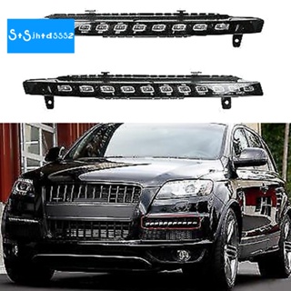 ไฟเลี้ยว LED ด้านหน้า ซ้าย ขวา สีดํา สําหรับ Audi Q7 S-Line 2010-2015 4 ลิตร0953041E 4 ลิตร0953042E