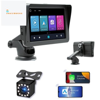 วิทยุติดรถยนต์ 7 นิ้ว พร้อมกล้องติดรถยนต์ Dashcam Dash Mount CarPlay &amp; Android Auto บลูทูธ กระจกลิงค์ FM กล้องถอยหลัง ทนทาน ติดตั้งง่าย