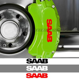 สติกเกอร์คาลิปเปอร์ไวนิล กันน้ํา สําหรับตกแต่งรถยนต์ SAAB 1995 95 97 97X 99 96 6 ชิ้นต่อชุด