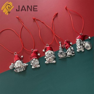 Jane จี้รูปซานตาคลอส หมุนได้ สําหรับตกแต่งบ้าน เทศกาลคริสต์มาส DIY