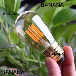 Banana1 หลอดไฟคริสตัล LED 2200K 3W 1W E26 E27 S14 ST45 สีเหลืองอบอุ่น สําหรับตกแต่งบ้าน