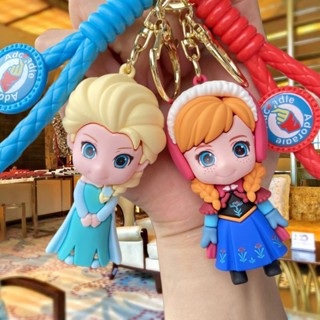 พวงกุญแจซิลิโคน จี้ตุ๊กตาการ์ตูน Frozen Series Elsa Anna Xuebao น่ารัก แบบสร้างสรรค์ สําหรับห้อยตกแต่งรถยนต์ เทศกาลคริสต์มาส