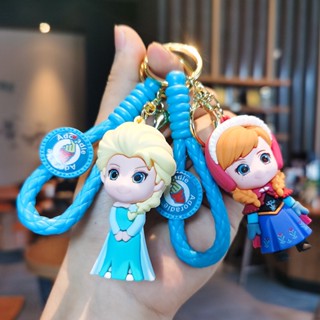 พวงกุญแจ จี้ตุ๊กตาฟิกเกอร์ การ์ตูนเจ้าหญิงเอลซ่า อันนา Frozen 2 น่ารัก สําหรับห้อยกระเป๋า