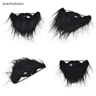 [jewelrybase] เครื่องแต่งกายผู้ชาย เกมหนวดเคราปลอม แนวตลก สีดํา สําหรับปาร์ตี้ฮาโลวีน