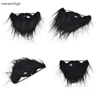 [nanami1ge] ใหม่ หนวดเคราปลอม สีดํา เหมาะกับปาร์ตี้ฮาโลวีน สําหรับผู้ชาย