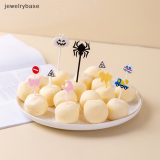 [jewelrybase] ส้อมจิ้มผลไม้ รูปปราสาท การ์ตูนเบนโตะ สําหรับตกแต่งรถยนต์ ปาร์ตี้ 6 8 10 ชิ้น