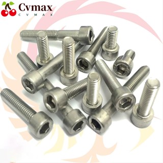 Cvmax สกรูซ็อกเก็ตหกเหลี่ยม สเตนเลส M5 X 16/18 มม. 304 (A2-70) สําหรับกล้องแอคชั่น 10 ชิ้น