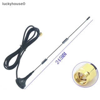 Luckyhouse0^^ SMA 2.4GHz 9DBI เสาอากาศขยาย Wifi WLAN 5 X และฐาน *ใหม่