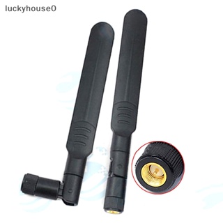 Luckyhouse0^^ เสาอากาศเราเตอร์ไร้สาย WiFi 8dBi 2.4GHz 5GHz 5.8GHz Dual Band SMA แจ็คตัวผู้ *ใหม่