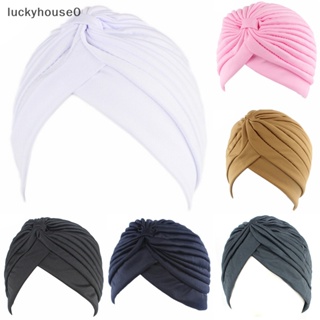 Luckyhouse0^^ หมวกผ้าโพกหัว ยืดหยุ่น แบบนิ่ม สไตล์อินเดีย แฟชั่นสําหรับผู้ชาย และผู้หญิง